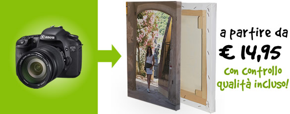 Crea un fotoquadro personalizzato con una tua fotografia a partire da 29,90 Euro Crea un fotoquadro personalizzato con una tua fotografia a partire da 29,90 Euro