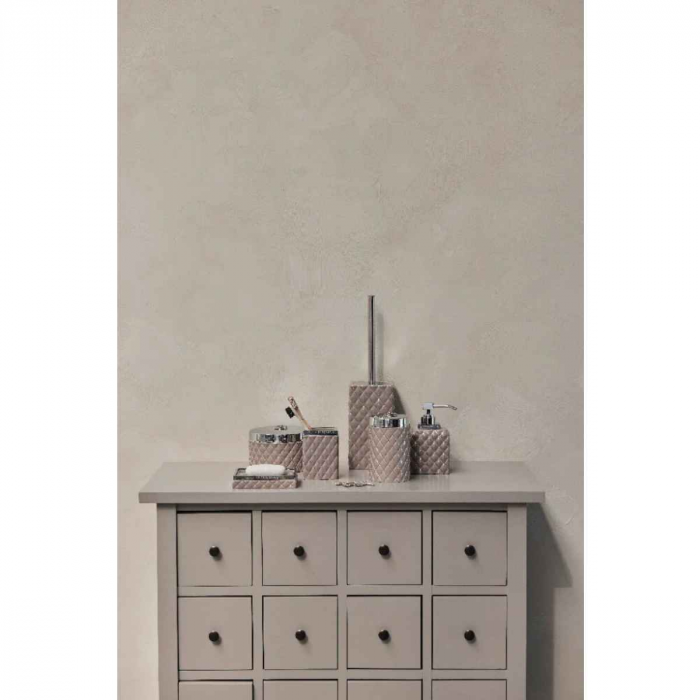 Portia - contenitore basso in ceramica marrone