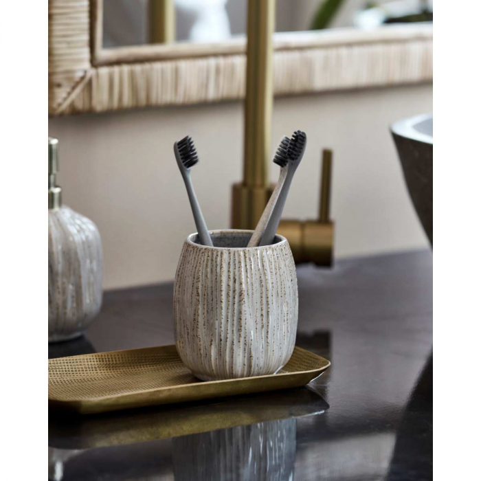 Off - White - set accessori bagno beige