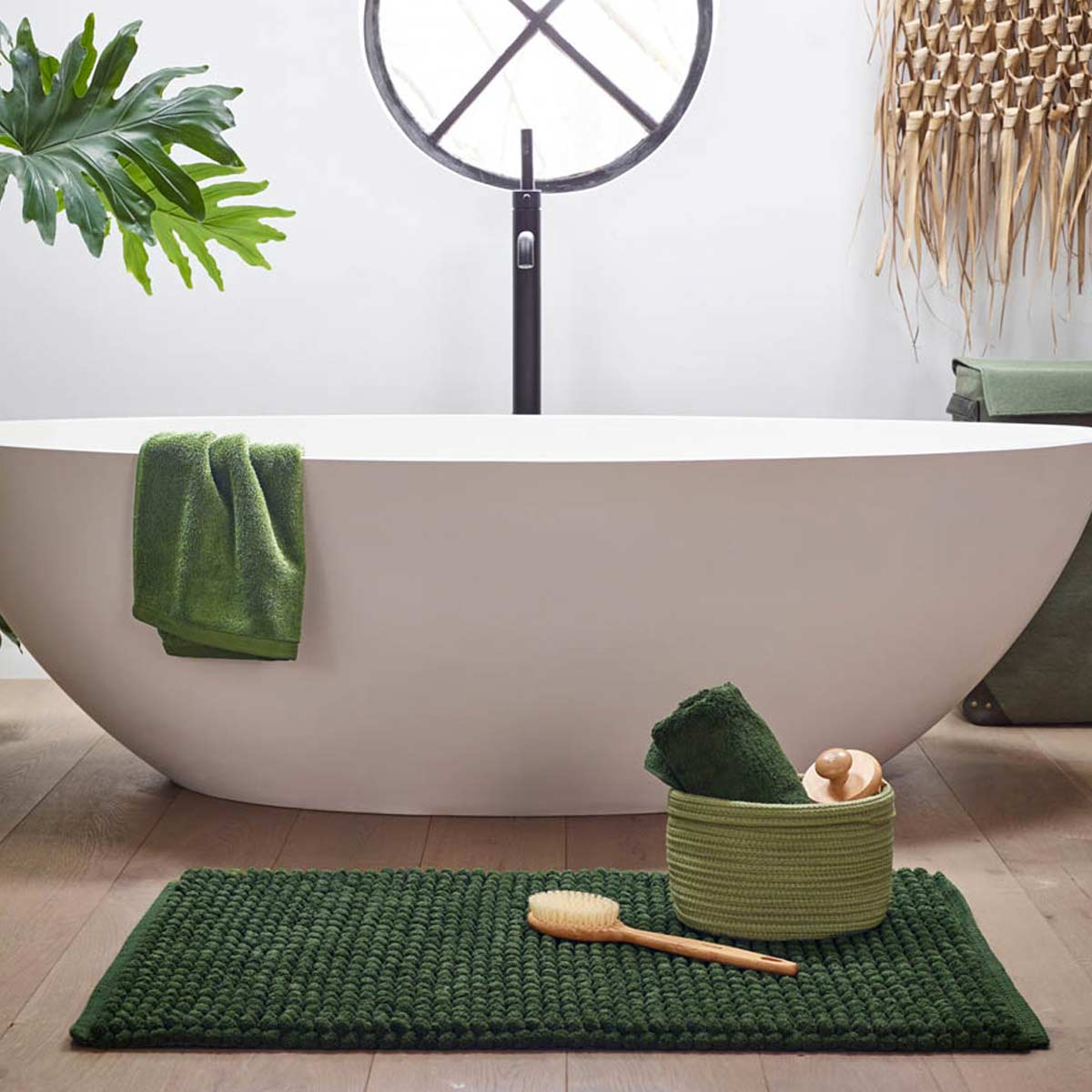 Cestino Bagno Ume Verde Eucalipto - Arredo per la casa