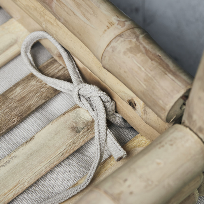 Sedeo - panca in bamboo con cuscino