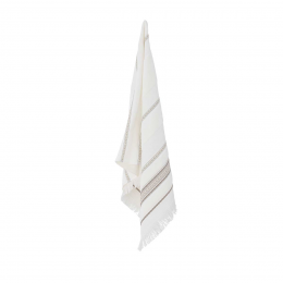 Lovina - Asciugamano bianco con frange e ricami Lovina - Asciugamano bianco con frange e ricami