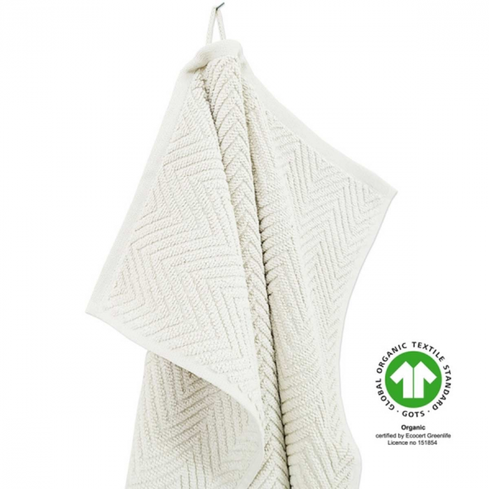 Ocean - Asciugamano in cotone biologico crema