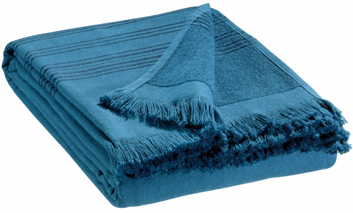 Cancun - Asciugamano Hammam blu Acier 90 X 180