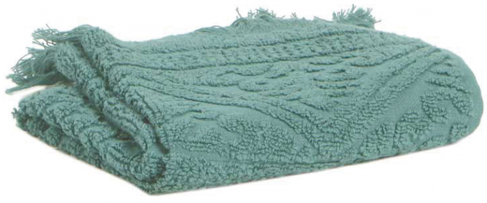 Zoe - Asciugamano viso verde grigio 50 X 100