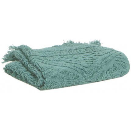 Zoe - Asciugamano viso verde grigio 50 X 100