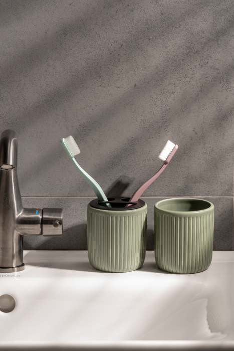 Neat - set accessori verde oliva