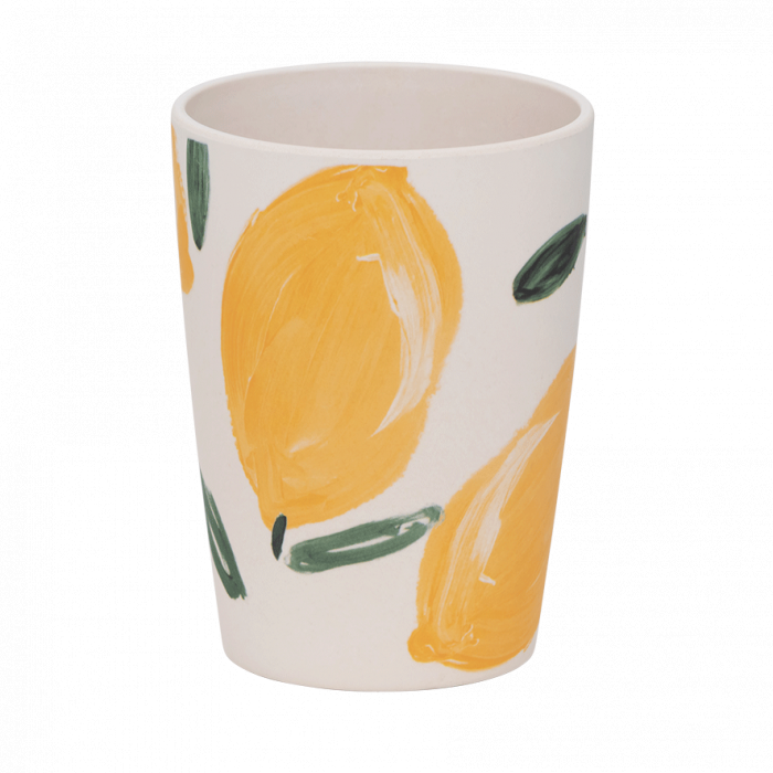 Bicchiere in bamboo Sicilian Summer Lemon