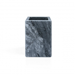 Squared - Bicchiere porta spazzolini in marmo grigio