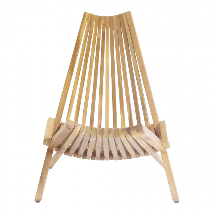 Calero - Sedia pieghevole in legno di teak