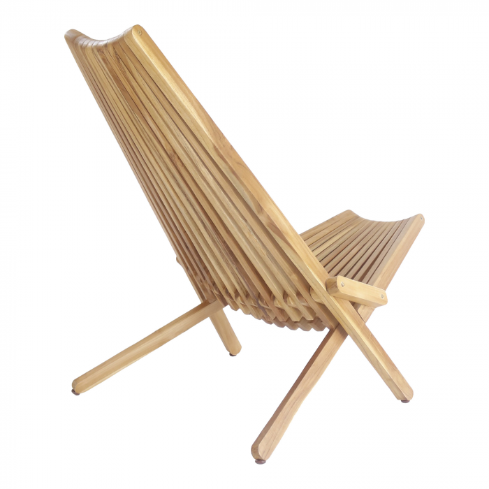 Calero - Sedia pieghevole in legno di teak