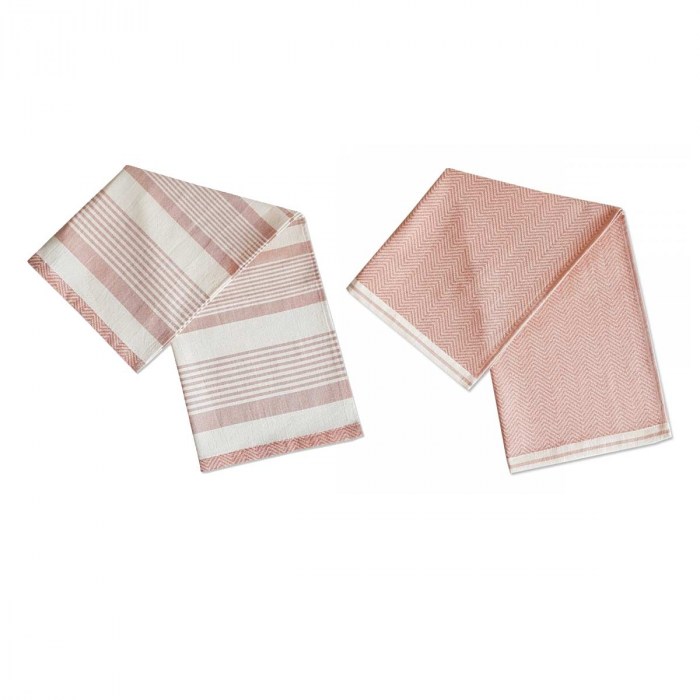 Set 2 canovacci rosa in cotone