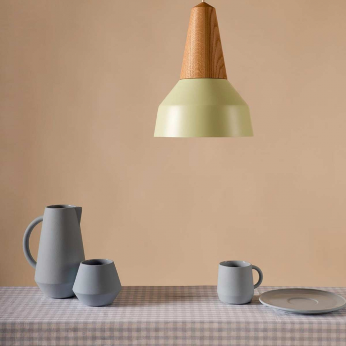 Caraffa in ceramica grigio blu