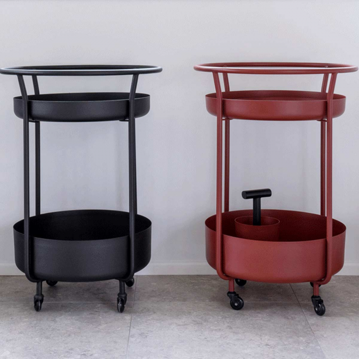 Corona - carrello bar rosso