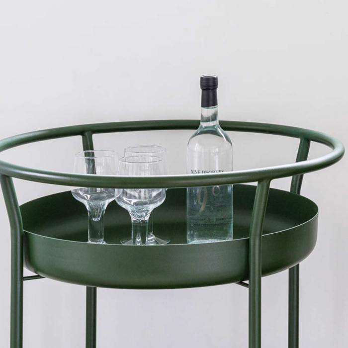 Corona - carrello bar verde