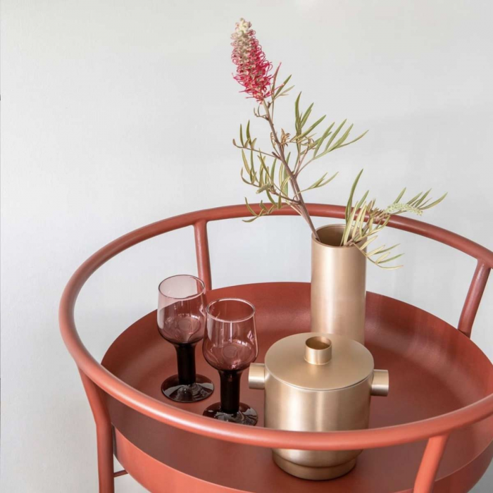 Corona - carrello bar rosso
