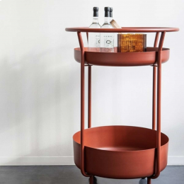 Corona - carrello bar rosso