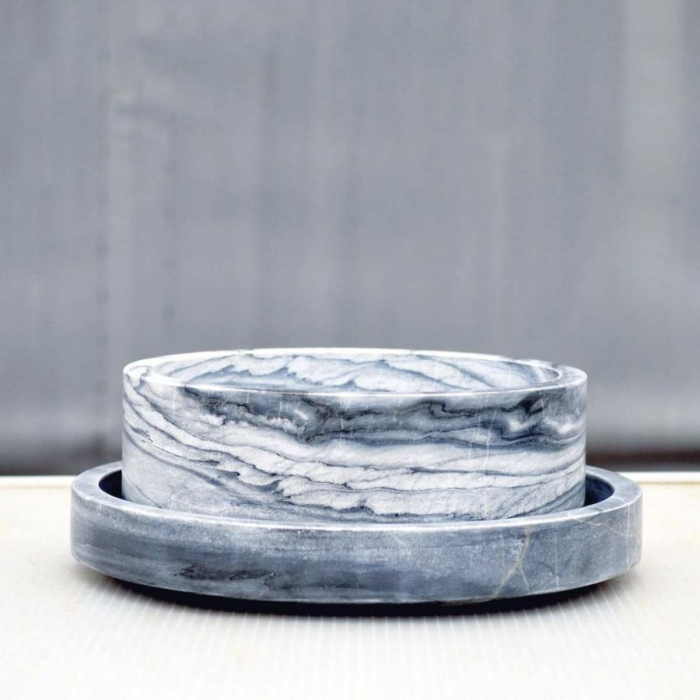 Forte medium - ciotola in marmo grigio