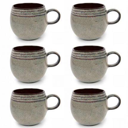 Comporta - set 6 tazze da cappuccino in ceramica Comporta - set 6 tazze da cappuccino in ceramica