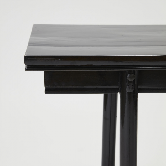 Barki -  consolle nera in legno verniciato
