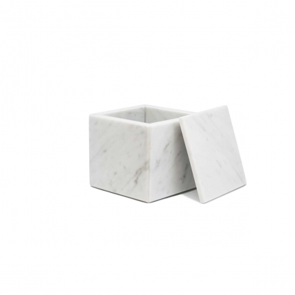 Squared - Contenitore con coperchio in marmo bianco Squared - Contenitore con coperchio in marmo bianco