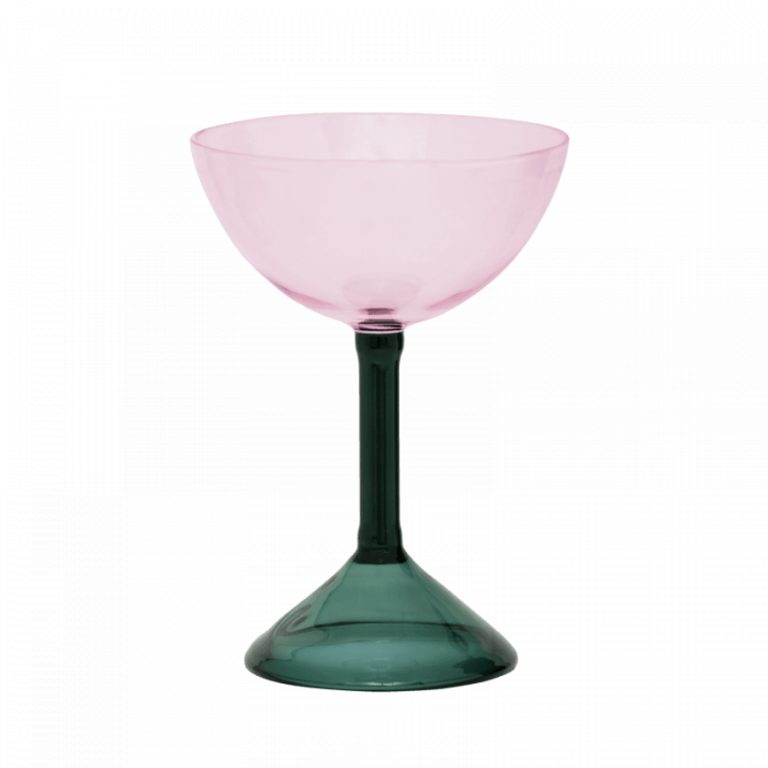 Coupe - set 2 bicchieri da cocktail colorati