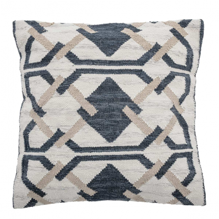 Nordic - Cuscino da terra, fantasia geometrica blu Nordic - Cuscino da terra, fantasia geometrica blu