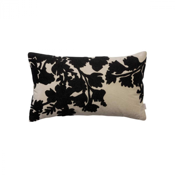 Rosalie - Cuscino rettangolare in velluto beige naturale