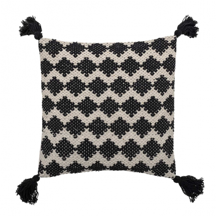 Gustaf - Cuscino quadrato bianco e nero Gustaf - Cuscino quadrato bianco e nero