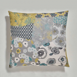 Patchwork - cuscino arredo fantasia grigio ferro