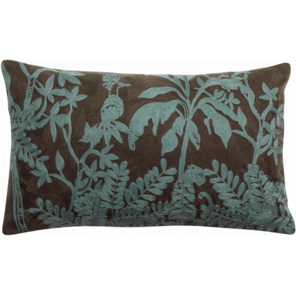 Raki - Cuscino ricamato carbone 30 X 50 Raki - Cuscino ricamato carbone 30 X 50