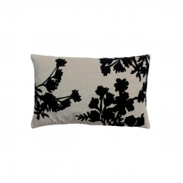 Rosalie - Cuscino rettangolare in velluto beige naturale