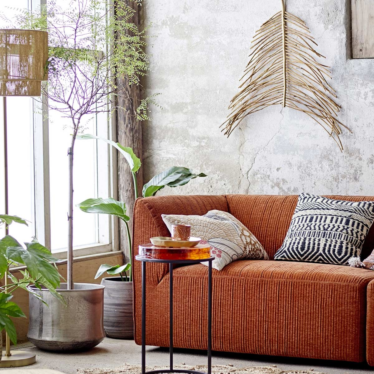 Cuscino elegante per divano in cotone naturale Bloomingville - LivingDecò