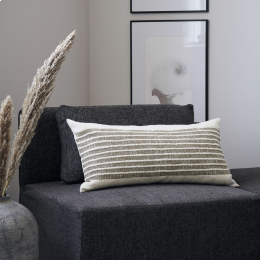 Yarn - cuscino rettangolare a righe color mostarda