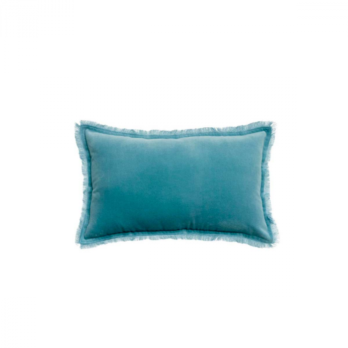Fara Quartz - Cuscino in velluto azzurro