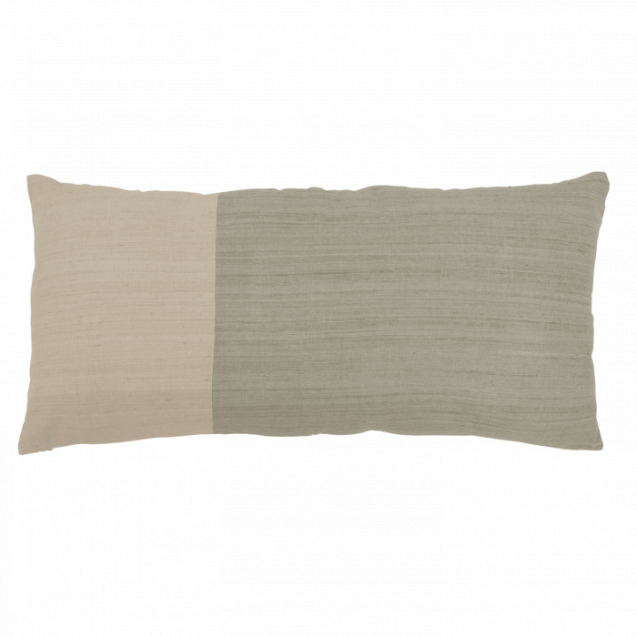 Silk Silence - Cuscino bicolore