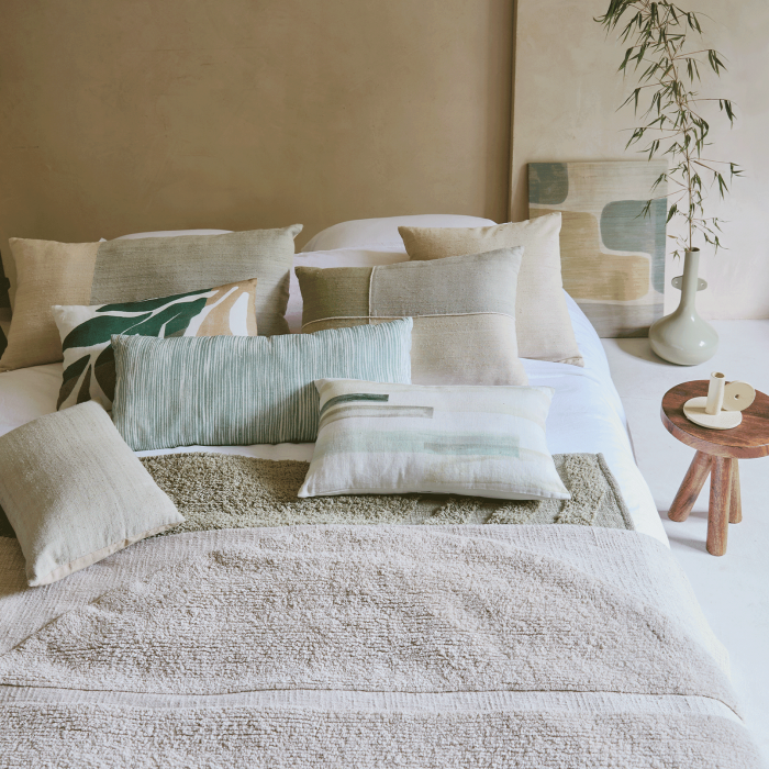 Silk Silence - Cuscino bicolore
