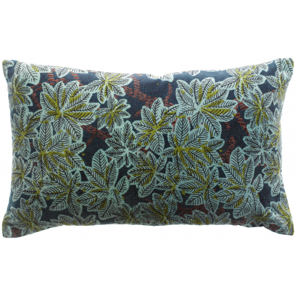 Ariane Petrole - cuscino in velluto stampa floreale 30 X 50 Ariane Petrole - cuscino in velluto stampa floreale 30 X 50