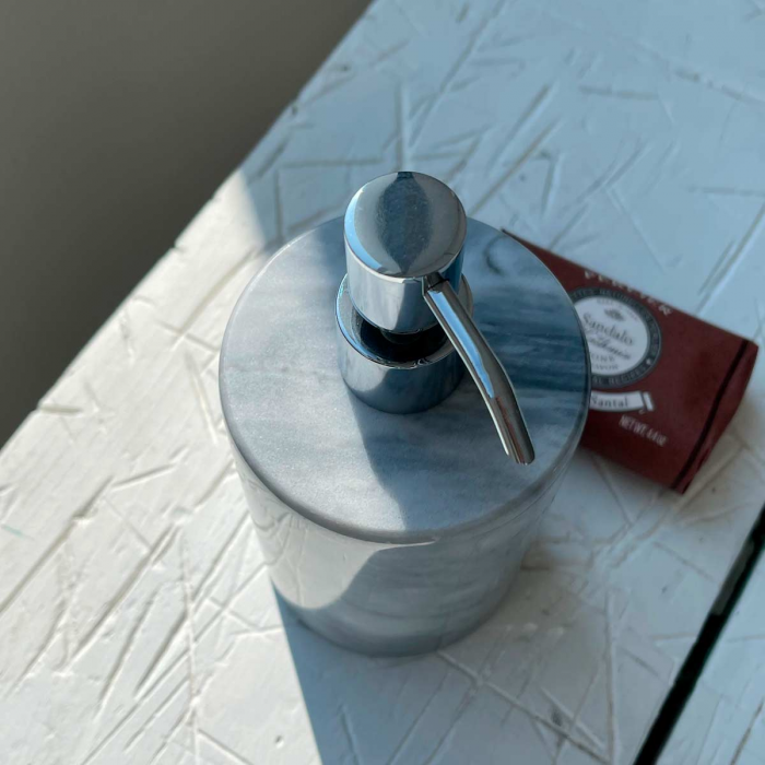 Rounded - Dispenser sapone in marmo grigio