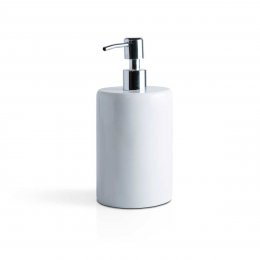 Rounded - Dispenser sapone in marmo bianco