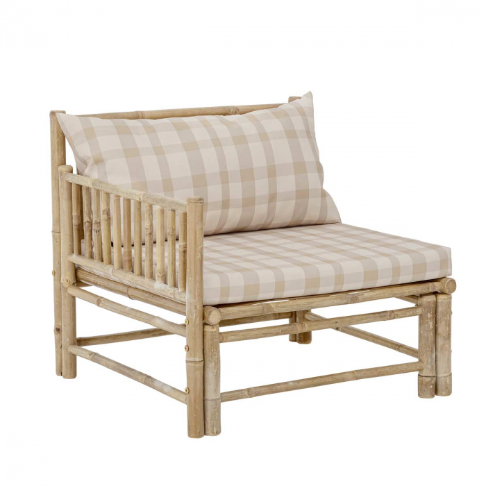 Korfu -  divano in bambù - modulo angolare destro