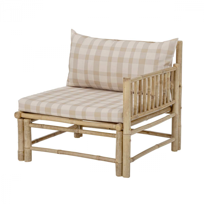 Korfu -  divano in bambù - modulo angolare sinistro