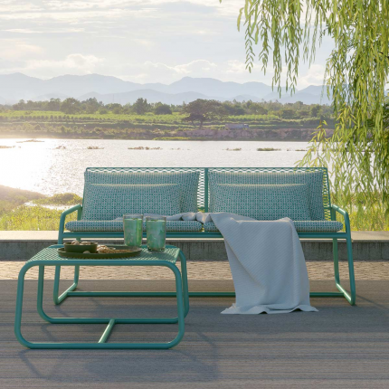 Lolita - divano da esterno in metallo verde salvia Lolita - divano da esterno in metallo verde salvia