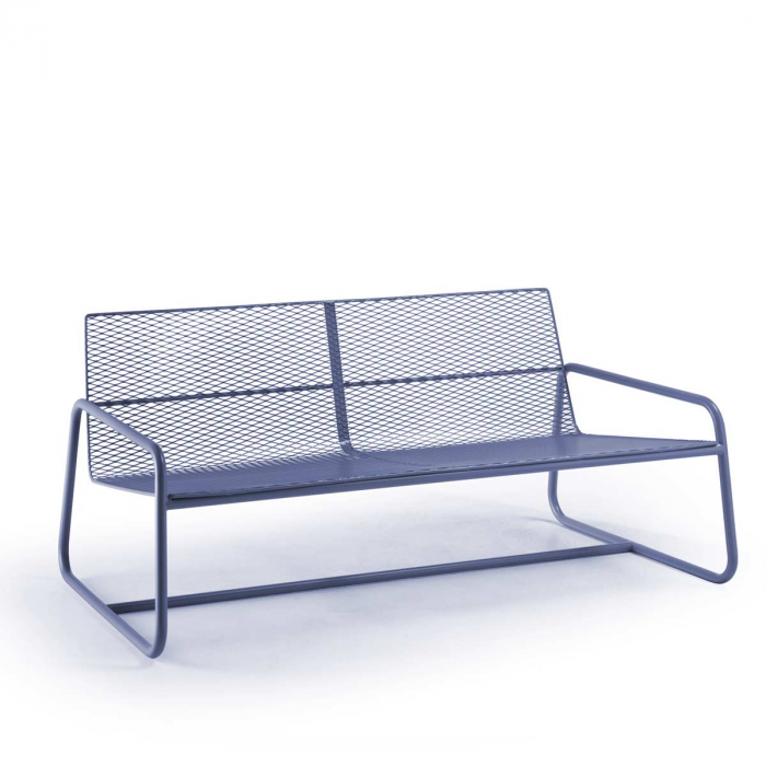Lolita - divano da esterno in metallo blu