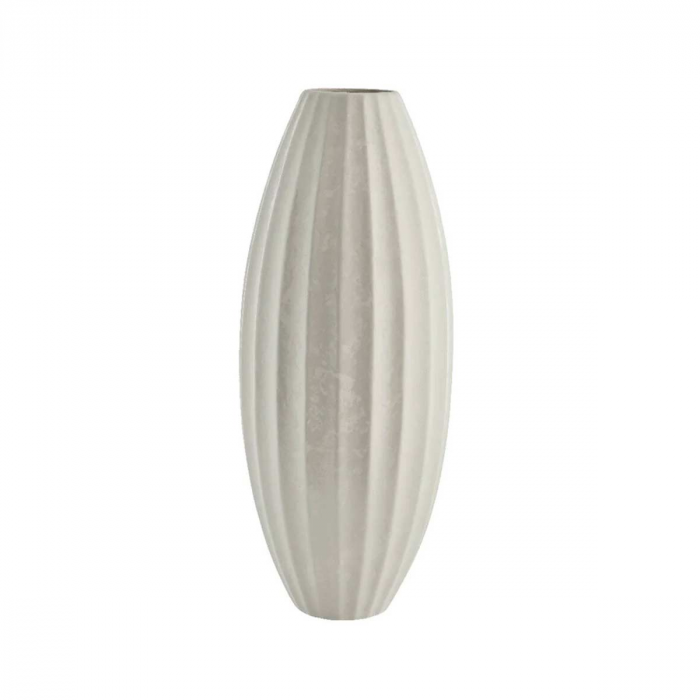 Esme - Vaso alto ceramica, bianco avorio