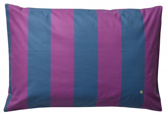 Malo - Federa in cotone bio a righe, 70 X 50