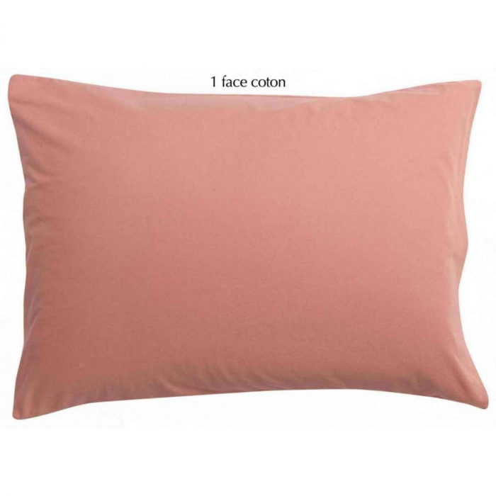 Linco - federa rosa in lino e cotone