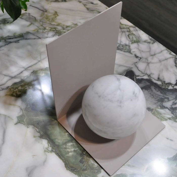 Sphere - fermalibri di design con sfera in marmo