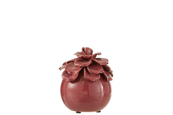 Florai - soprammobile decorativo in ceramica rossa