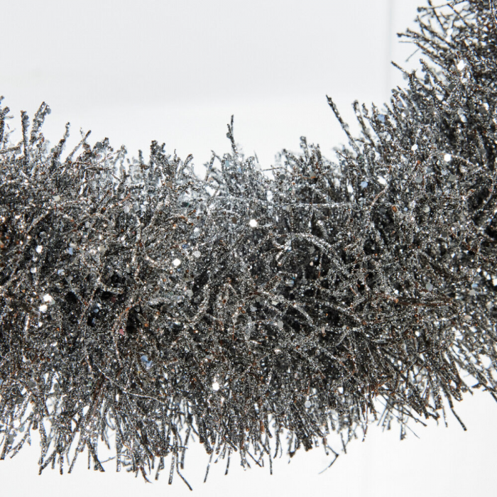 Alivia - Ghirlanda argentata, 40 cm